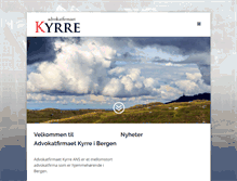 Tablet Screenshot of kyrre-bergen.no
